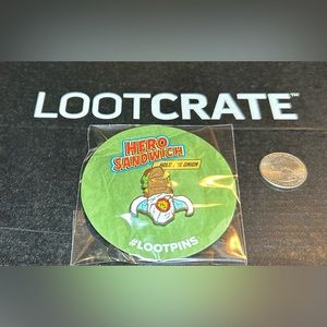 126 Hero Sandwich Hold the Onion Enamel Pin #Lootpins New in Wrapper